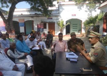 श्यामदेउरवा: दीपावली को मद्देनजर रखते हुए पीस कमेटी की बैठक