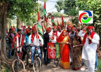 फरेंदा/महराजगंज: समाजवादियों ने निकाली साइकिल रैली, सपा की नीतियों को बताया