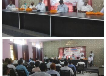 नौतनवा:तहसील सभागार नौतनवा में किया गया रेवेन्यू बार एसोसिएशन के पदाधिकारियों का सपथ ग्रहण