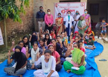 महराजगंज: मिशन शक्ति योजना के अंतर्गत जगा रहे अलख