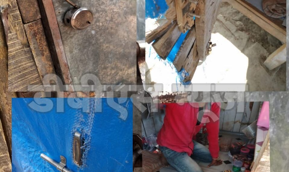 एक ही रात सुनौली के आठ नौतनवा के एक गुमटी में चोरी, चोरों ने उड़ाई पुलिस की नींद