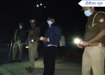 महराजगंज: नगर पंचायत बृजमनगंज में छठ घाट का पुलिस अधीक्षक प्रदीप गुप्ता ने किया निरीक्षण