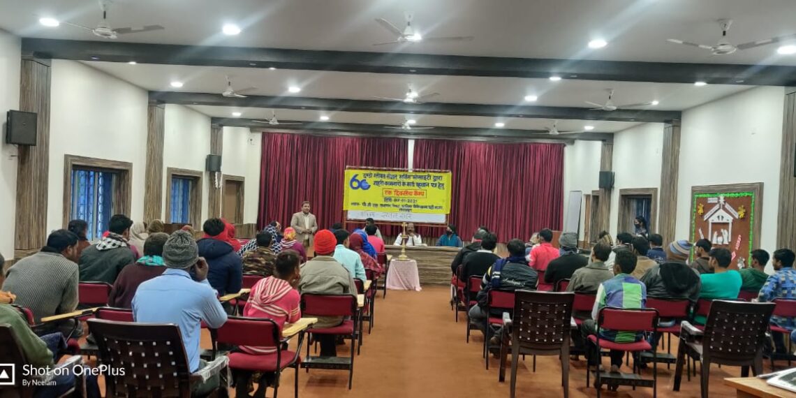 गोरखपुर: सतत शहर परियोजना के अंतर्गत निर्माण क्षेत्र के मजदूरों के लिए आयोजित हुआ कैंप