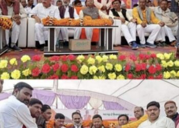 महराजगंज: कोल्हुई लोटन मार्ग का सांसद विधायक ने किया शिलान्यास कार्यकर्ताओ ने किया जगह जगह स्वागत