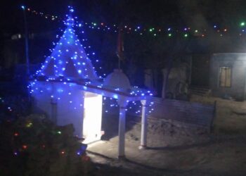 नौतनवां: हिन्दू त्रिकाल दल कर रहा पुरैनिया शिव मंदिर में भव्य पूजन की तैयारी