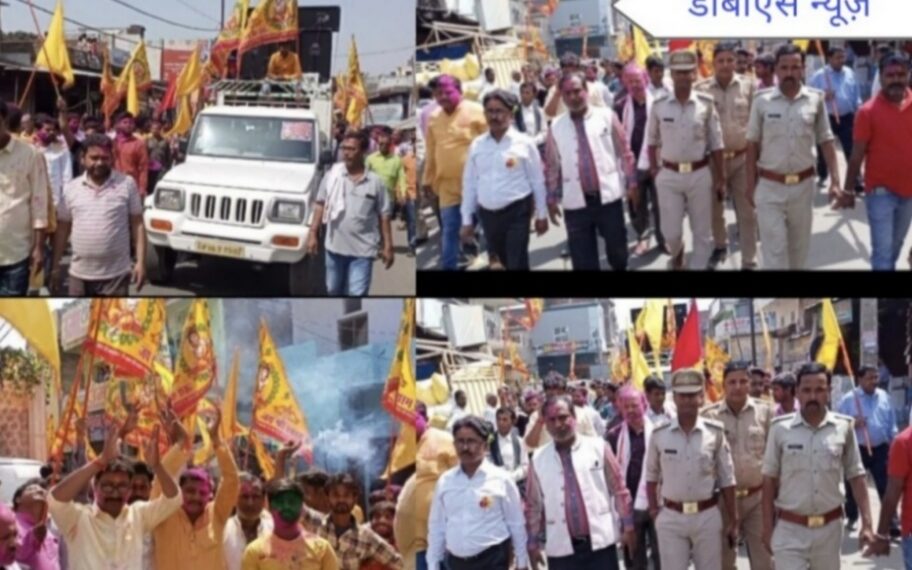 बृजमनगंज: धूमधाम से निकाली गई श्री श्याम महोत्सव की भव्य निशान शोभायात्रा और झांकी