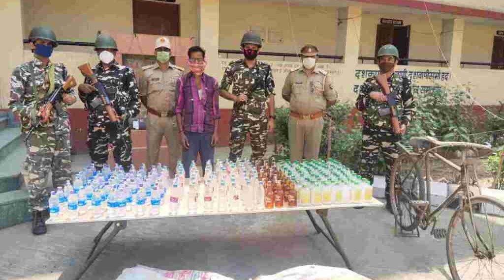 नौतनवां: 261 सीसी अवैध शराब के साथ एक को किया गिरफ्तार