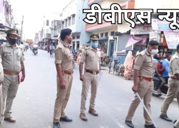महराजगंज: बृजमनगंज पुलिस ने मास्क चेकिंग कर कइयों का काटा चालान