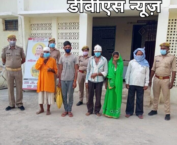 महराजगंज: बृजमनगंज थाने की पुलिस द्वारा सौरहा में हुई गोली कांड में एक महिला सहित पांच अभियुक्तगणों को गिरफ्तार कर भेजा जेल