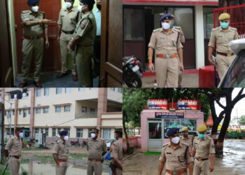 एसएसपी ने थानों व बीआरडी कॉलेज में कोविड-19 वार्ड का किया निरीक्षण