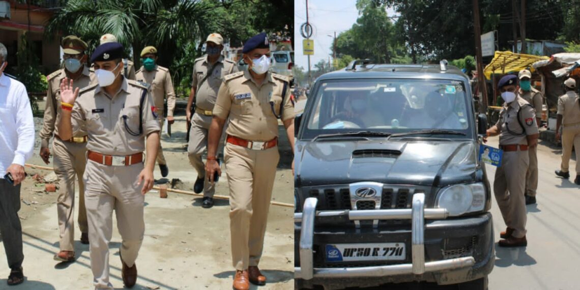 एसएसपी ने गुरु गोरखनाथ मेडिकल कॉलेज सोनबरसा मुख्यमंत्री के कार्यक्रम स्थल का किया निरीक्षण