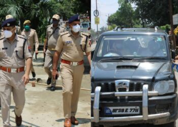 एसएसपी ने गुरु गोरखनाथ मेडिकल कॉलेज सोनबरसा मुख्यमंत्री के कार्यक्रम स्थल का किया निरीक्षण