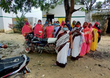 पुरानी टेढ़ी में कैम्प लगाकर किया गया कोविड-19 का टीकाकरण