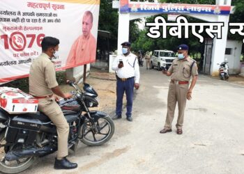 सिद्धार्थनगर: बिना हेलमेट बाइक पर फर्राटा मारने वालो पर चला SP का चाबुक