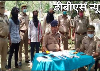 सिद्धार्थनगर: मोहाना पुलिस ने तीन शातिर चोरो को किया गिरफ्तार, कट्टा, कारतूस व चाकू सहित माल बरामद