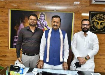 नौतनवां विधायक अमन मणि त्रिपाठी उपमुख्यमंत्री केशव प्रसाद मौर्य से मिले, चर्चाएं तेज