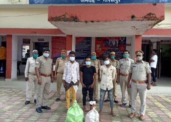 गोरखपुर: चोरी के माल के साथ तीन को तिवारीपुर पुलिस ने किया गिरफ्तार