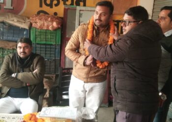 हरदी डाली में व्यापार मंडल का हुआ पुनर्गठन, सुधांशु बने अध्यक्ष