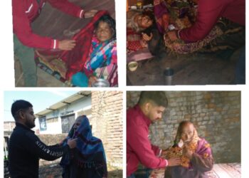 युवा समाजसेवी राशिद ने बांटे यतीमों में साल