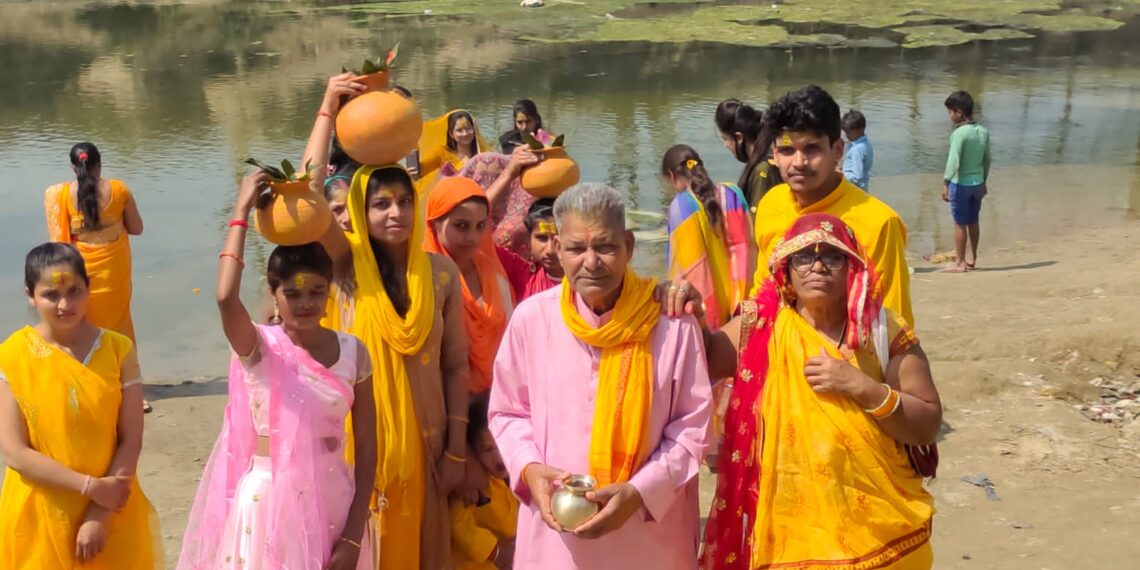 कौलही गांव में जलभरी यात्रा के बाद शुरू हुआ श्री भागवत कथा