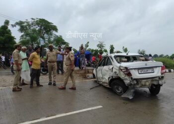 श्यामदेउरवा: तेज रफ्तार कार 2 चचेरी बच्चियों को रौंदा, मौत