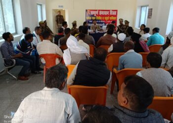 सोनौली कोतवाली पर आगामी त्योहार होली और शबे बरात के मद्देनजर सद्भावना बैठक