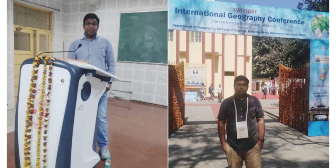 हरदी डाली के लाल ने बनारस हिंदू विश्वविद्यालय में आयोजित अंतरराष्ट्रीय भूगोल सम्मेलन में प्रस्तुत किया अपना शोधपत्र