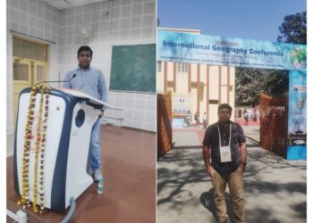 हरदी डाली के लाल ने बनारस हिंदू विश्वविद्यालय में आयोजित अंतरराष्ट्रीय भूगोल सम्मेलन में प्रस्तुत किया अपना शोधपत्र