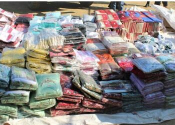 सोनौली बार्डर से भेजा गया कपडा नेपाल मे पकड़ाया