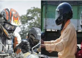 बाइक पर बैठे दोनों लोगों को लगाना होगा हेलमेट नहीं तो लगेगा भारी जुर्माना