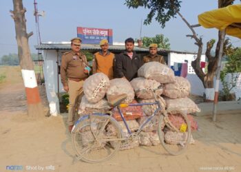 नेपाल ले जा रहे 17 बोरी प्याज के साथ एक अभीयुक्त गिरफ्तार