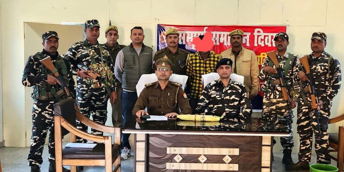 पुलिस व एसएसबी की टीम ने नशीले इंजेक्शन के साथ एक अभियुक्त को किया गिरफ्तार