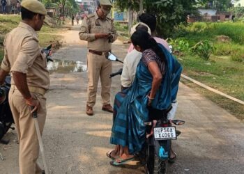 अड्डा चौकी इंचार्ज ने चलाया सघन चेकिंग अभियान- कई के काटे चालान