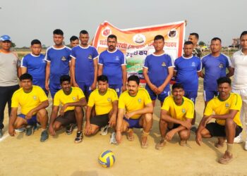 भारत नेपाल मैत्री बॉलीबॉल मैच में एसएसबी जवानों ने 3-0 से नेपाल एपीएफ को हराया