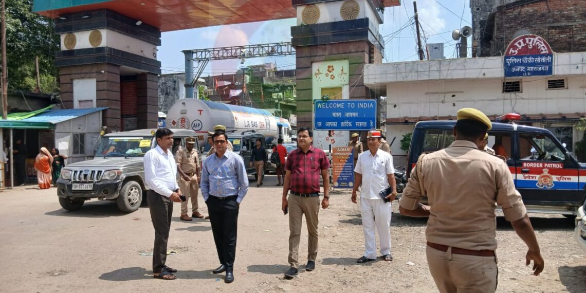 नवागत एडीएम पहुंचे सोनौली बॉर्डर, आईसीपी का किया निरीक्षण