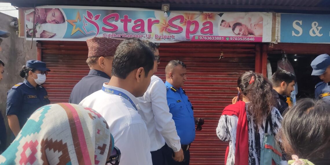 अनैतिक कार्यो में लिप्त भैरहवा के तीन स्पा सेंटर शील