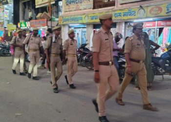 शारदीय नवरात्रि को लेकर सोनौली सीमा पर पुलिस सतर्क