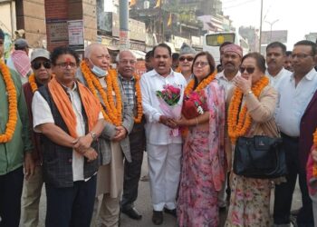 नेपाल की अंतरराष्ट्रीय विश्व हिन्दू महासंघ की प्रथम अध्यक्ष के भारत दौरे के दौरान सीमा पर स्वागत