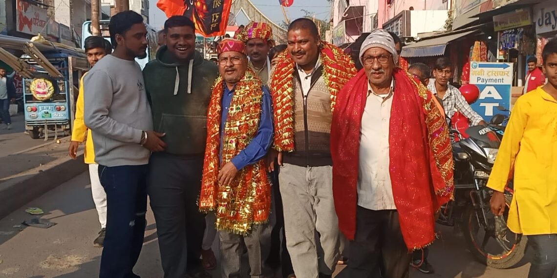 कोटही माता मंदिर के स्थापना दिवस पर निकली भव्य शोभायात्रा