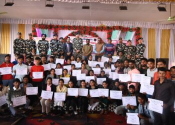 एसएसबी का पूर्व-भर्ती प्रशिक्षण कार्यक्रम संपन्न, 450 युवाओं को मिला प्रमाण पत्र