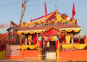 ठूठीबारी काली मंदिर में महायज्ञ के सातवें दिन भव्य दीपदान, हजारों श्रद्धालु हुए शामिल