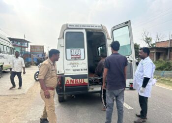 ट्रक की ठोकर से युवक घायल